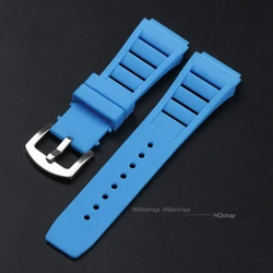 Silicone Sport Watch Strap - Soft Rubber Wristband for Men & Women, 17mmX21mm Replacement Bracelet (Strap - light blue)
