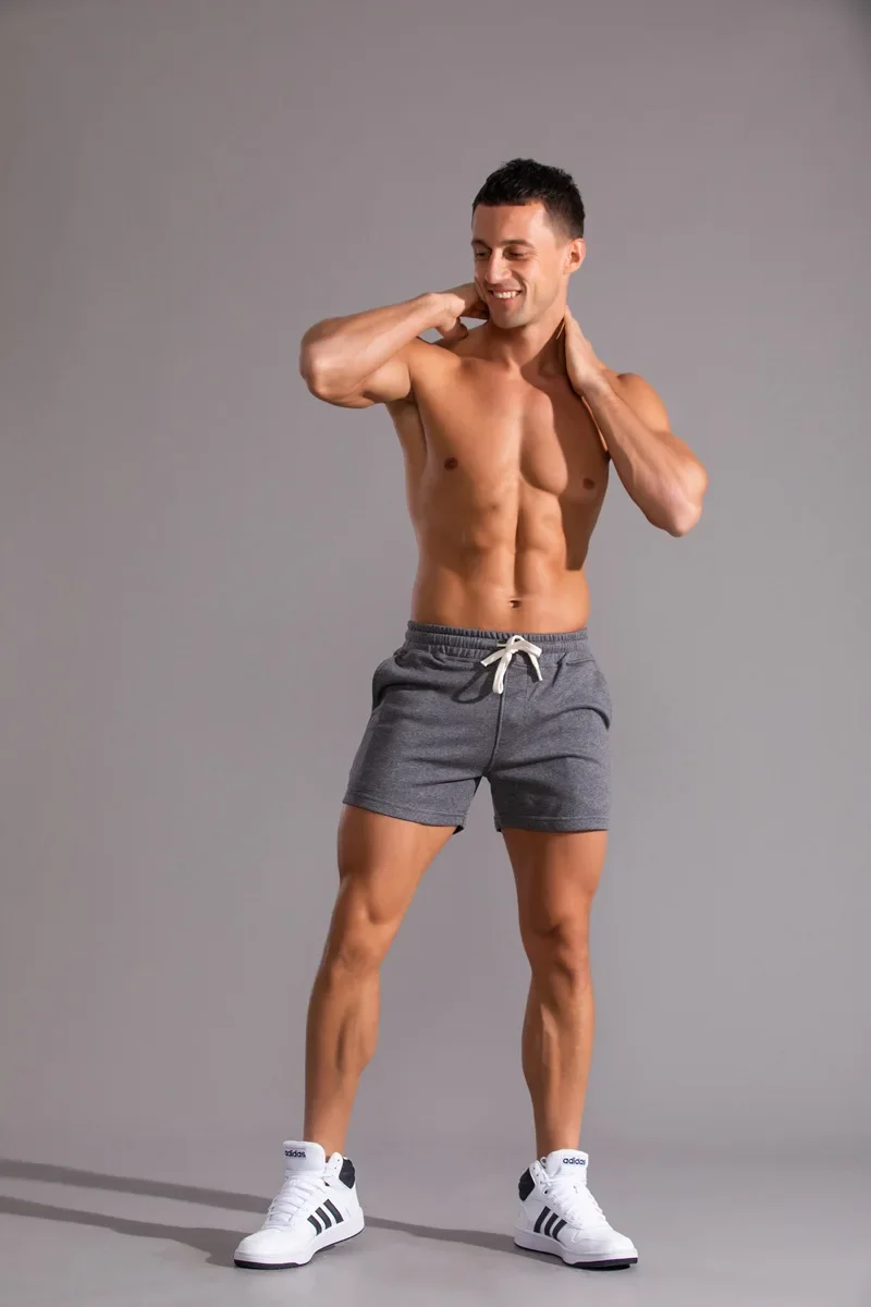 Summer New Men's Shorts Sports Fitness Cotton Basketball Training Three Point Pants Gym Jogging Fitness Bodybuilding Beach Pants