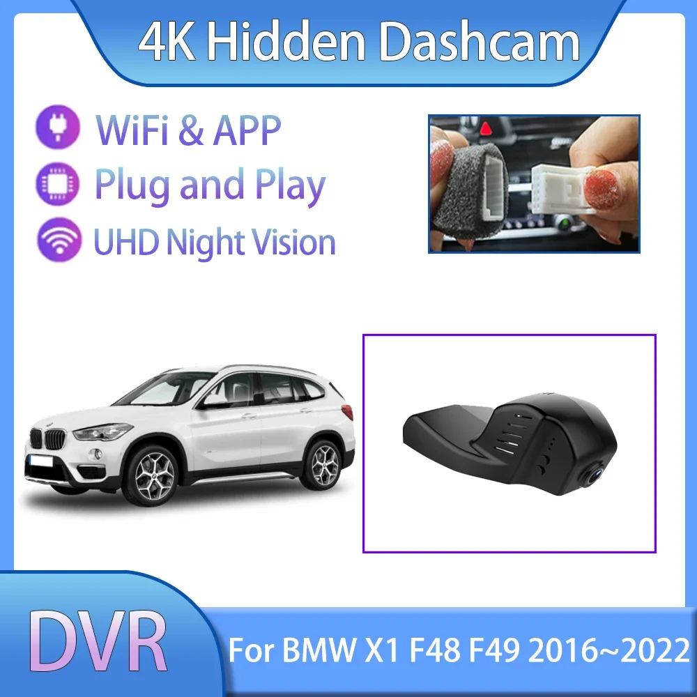 

Автомобильный видеорегистратор для BMW X1 F48 F49 2016 2017 2018 2019 2020 2021 2022, видеорегистратор для вождения, подключи и работай 4K HD, новые аксессуары