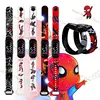 New cartoon Children's Watch Anime figure spiderman Iron Man Print LED Electronic Waterproof Sports Bracelet Watch kids gifts 1