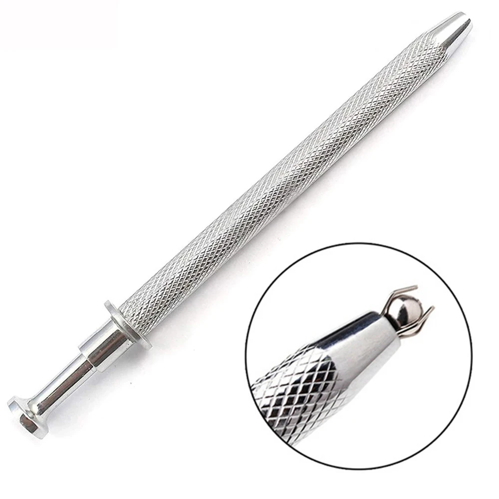 Push-in Syringe Style Quad Prong Small Bead Holder Piercing Tool