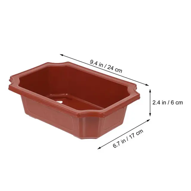 6Db Műanyag Virág Edény Zamatos Növények Bonsai Ültetési Edények Táj Virágcserep - Image 2