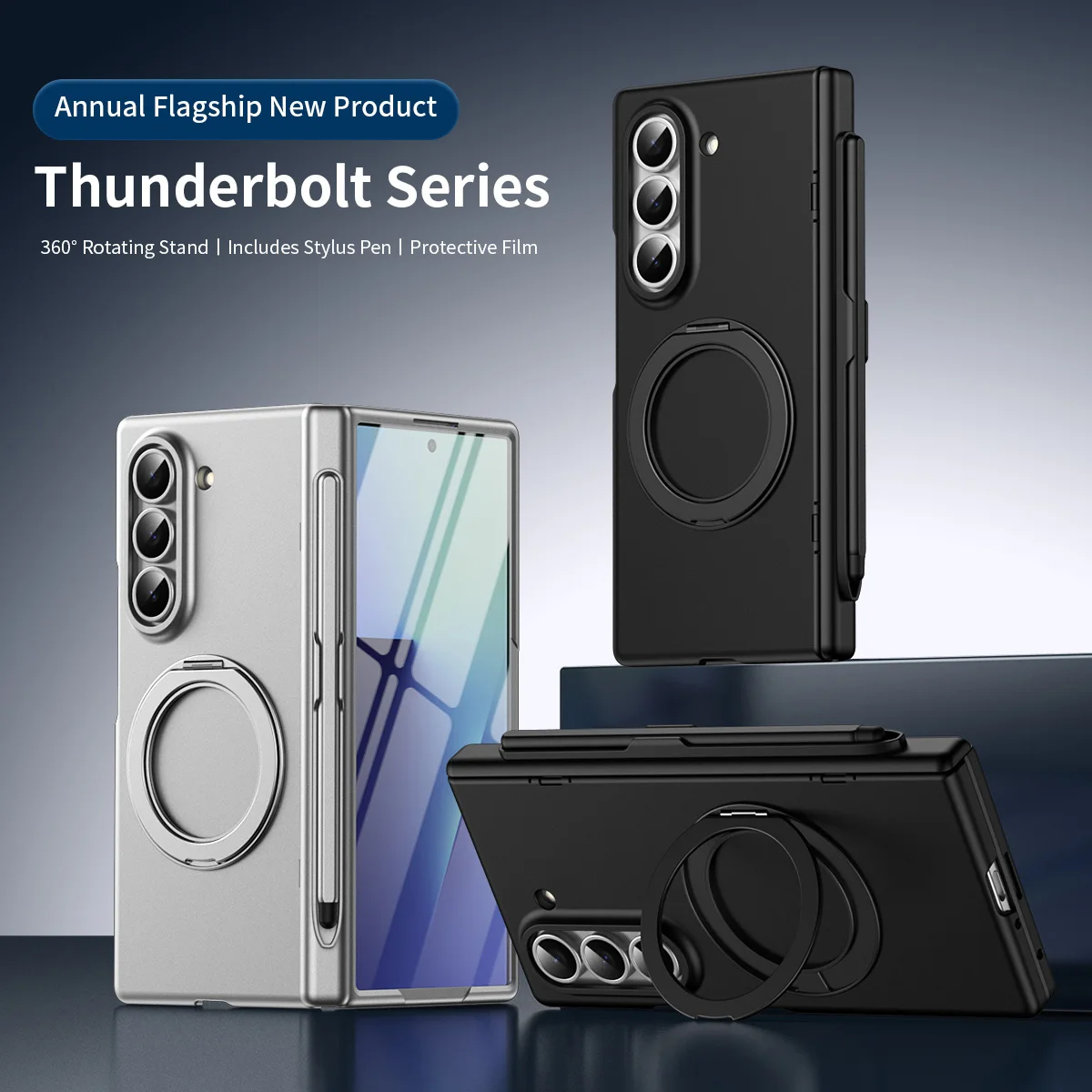 Enhanced Protective Case with Stylus Pen, Magsafe, and 360° Rotation Stand