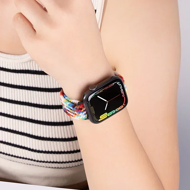 Compact Nylon Elastic Braided Bracelet