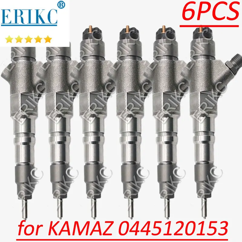 

0445120153 Diesel Fuel Common Rail Injector Set 0 445 120 153 Fit for KamAZ 201149061 Bosch Spray Nozzle 0445 120 153