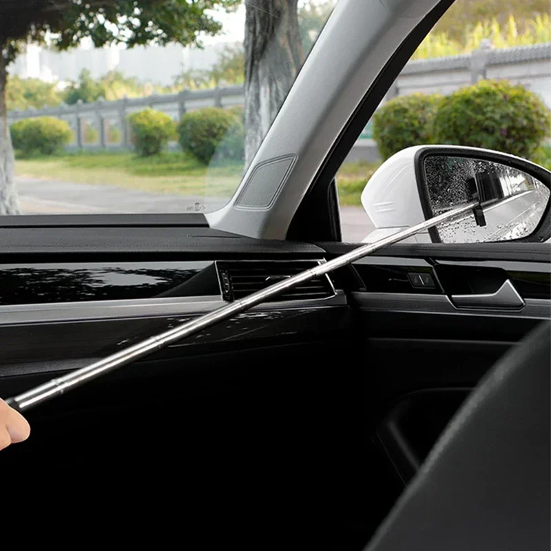 Multifunctional Car Rearview Mirror Telescopic Wiper Wiper Wash Car Window Front Windshield Rainproof Cleaning Brush Scraper