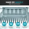 3 in 1 Water Cooler Dispenser with Built-in Ice Maker, Hot Cold Room Temp Water and Bullet Ice, Top Loading 2, 3 or 5 Gallon 4