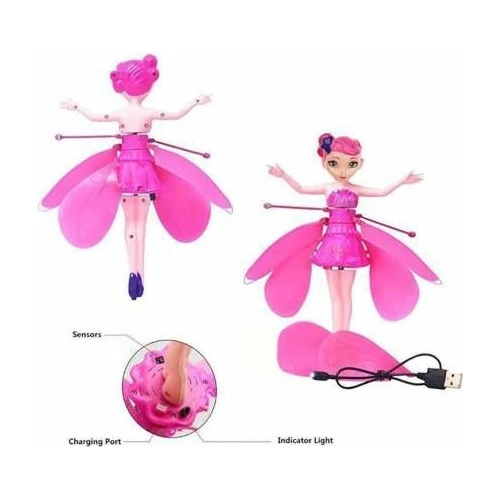 Capteur de mouvement princesse, fée volante, modèle magique, poupée pour  fille, jouet pour enfant, cadeau d'anniversaire - AliExpress