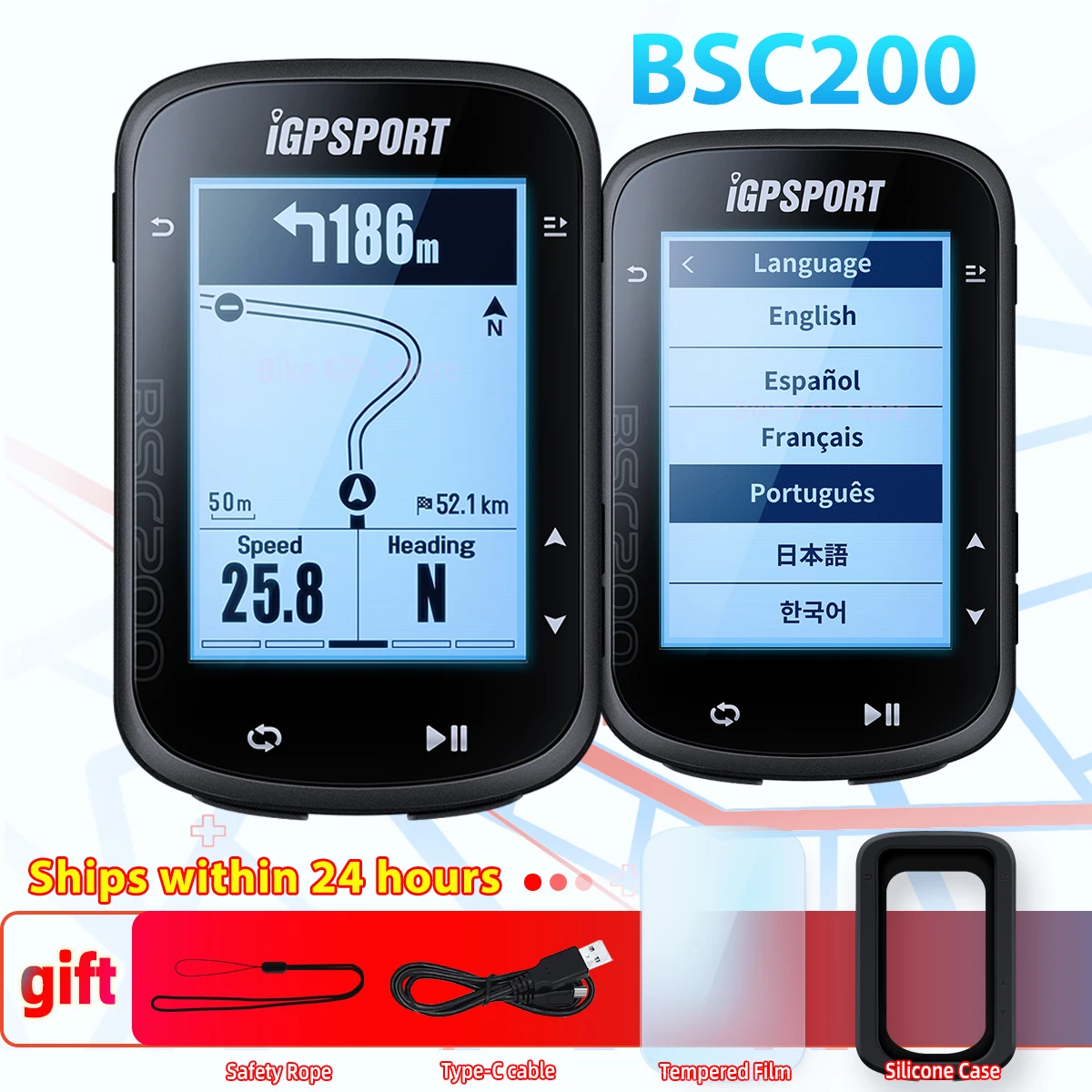 Igpspor Bsc200 Bike Gps Computer Bicycle Cycling Nav Navigation Mtb