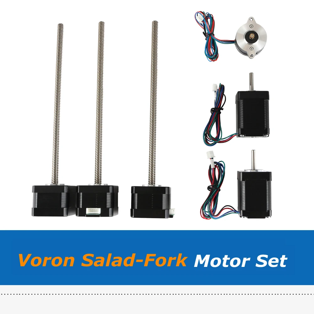 6pcslotVoronSaladforkLeadscrewMotorStepperMotorKitWithCable