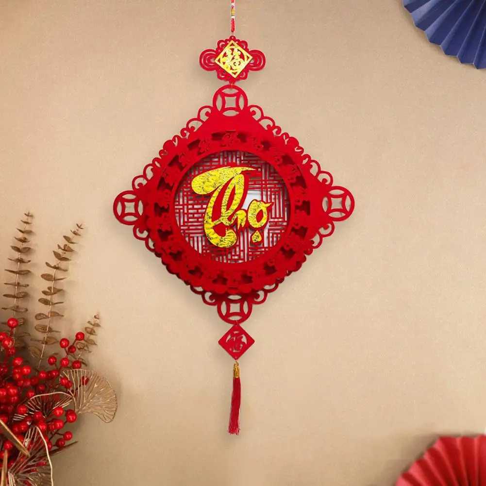 

Hanging Pendant Vibrant Pattern New Year Pendant for Indoor Outdoor Decoration Spring Festival Hanging Ornament