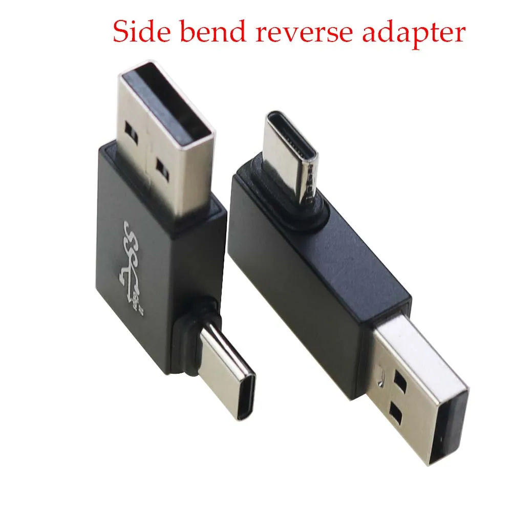 1PC USB 3,1 auf Typ C Adapter gebogen U-förmigen drei dimensionalen Winkel, Handy Lade daten übertragung otg Adapter – Detail 5