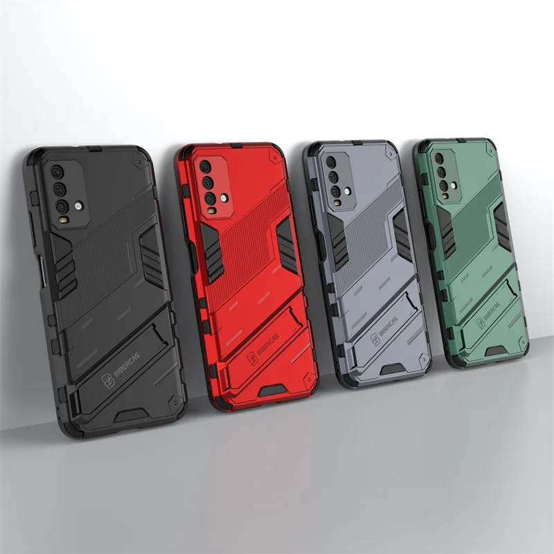 For Xiaomi Redmi 9T Case Car Kickstand Holder Magnetic Phone Case For Redmi9T 9 T M2010 J19SY 6.53 Shockproof Armor Back Cover 4