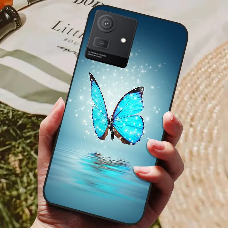 Stylish Cool Painted Black Silicone TPU Soft Phone Shell - Protective Case Cover