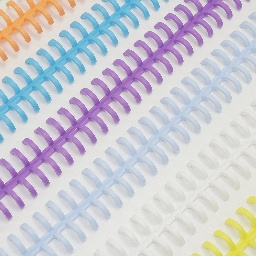 10 Pcs 34 Holes Circles Ring Loose-leaf Book Album Binder Spiral Binding Clips Puncher binding ring book plastic binding ring