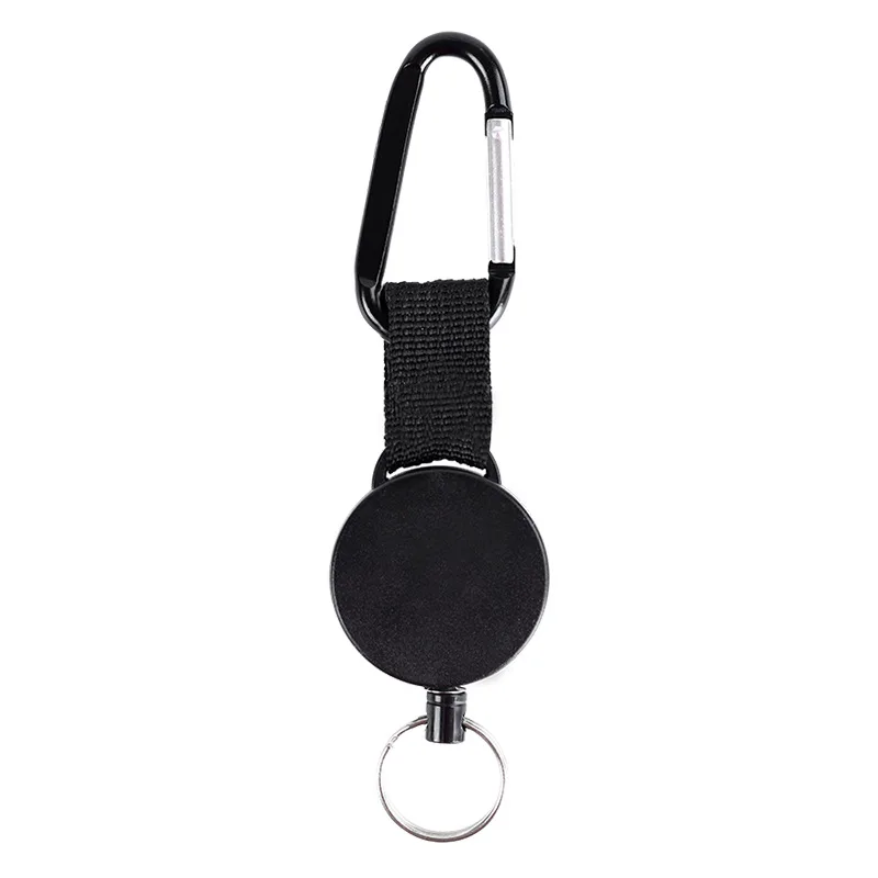 

1Pcs Anti Lost Metal Easy-to-pull Buckle Rope Elastic Bag Keychain Sporty Retractable Key Ring ID Card Phone Accessories