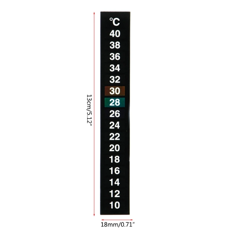 10Pcs Adhesive Thermometer Strip Fast Check Reusable Digital Temperature Sticker temperature sticker