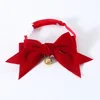 Beautiful Cat Neck Strap Comfortable Pet Bowtie Safe Buckle Dress-up Pet Kitten Cat Velvet Bowknot Collar Small Dog Cat Supplies 4