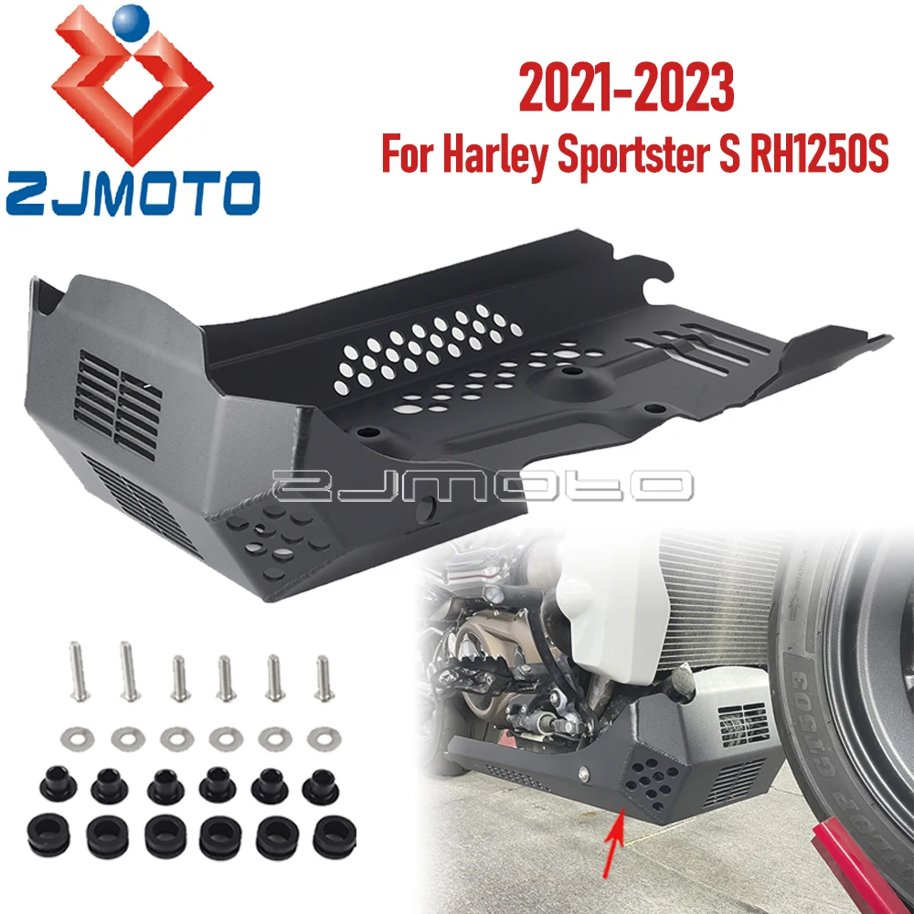 

Heavy-duty Aluminum Motorcycle Engine Belly Pan Chassis Protection Cover Skid Plate For Harley Sportster S RH1250S 2021-23 2022