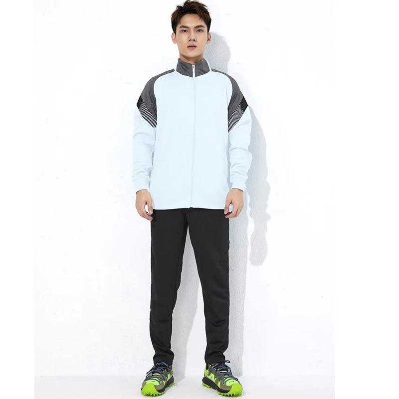 thumbnail image 1 of Chándal de fútbol para hombre, pantalones de fútbol, camisetas para correr, ropa de manga larga, uniformes de entrenamiento para equipo, talla grande 6XL, 1 of 5