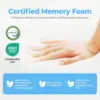 10 Cooling Gel Memory Foam Medium Firm Mattress Cool Sleep Pressure Relief Certified Mattress-in-a-Box Kids and Adults No Fiberg 4