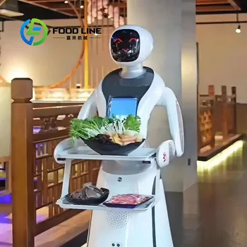Attrezzatura commerciale del servizio automatico intelligente del robot del cameriere umanoide dell'hotel personalizzata