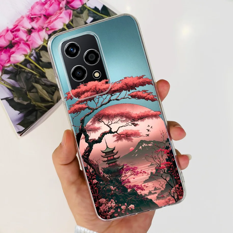 Floral Transparent Soft Silicone Phone Case - Protective Bumper