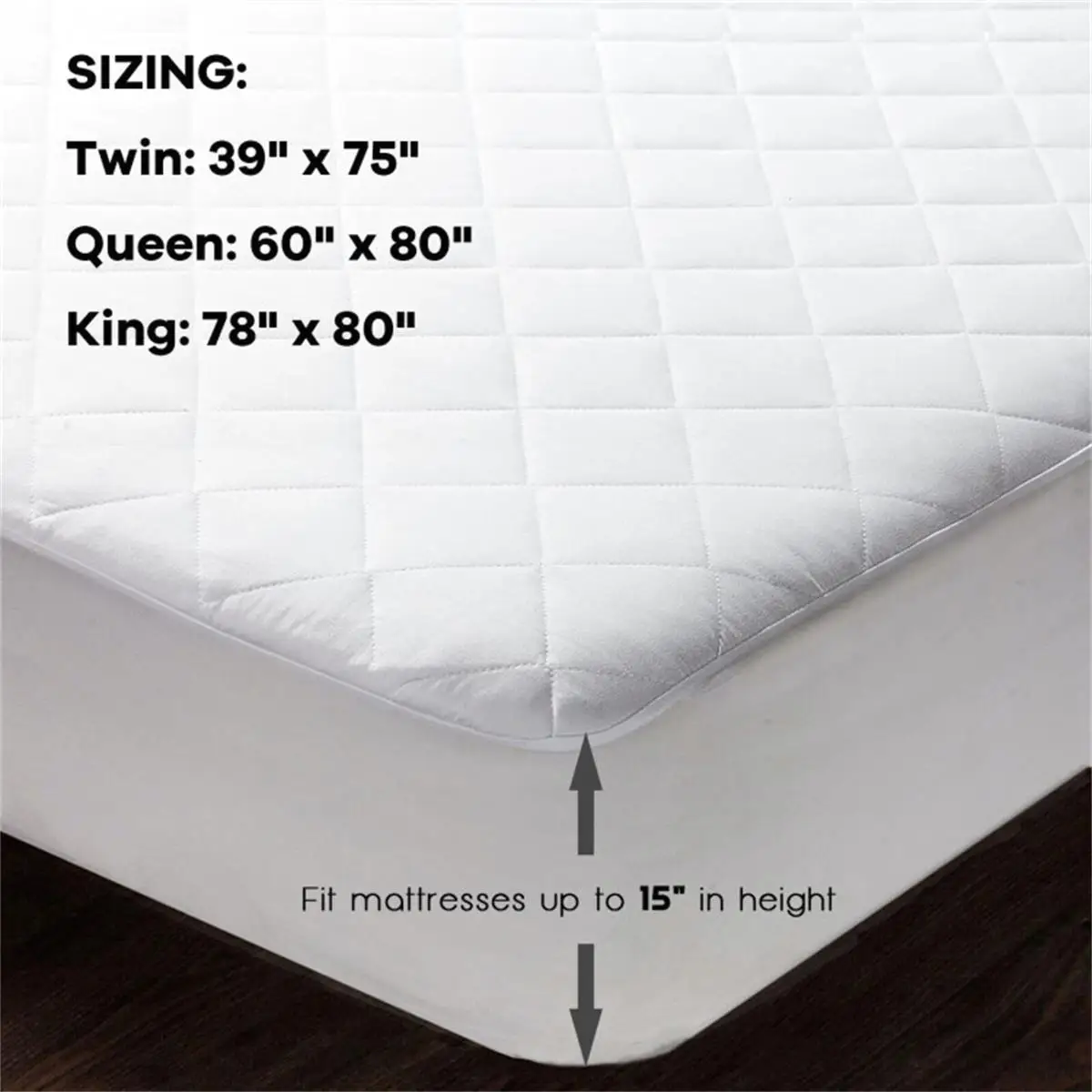 78x80 Heated Mattress Pad with Dual Controllers-Cozy & Adjustable Temperature Comfort