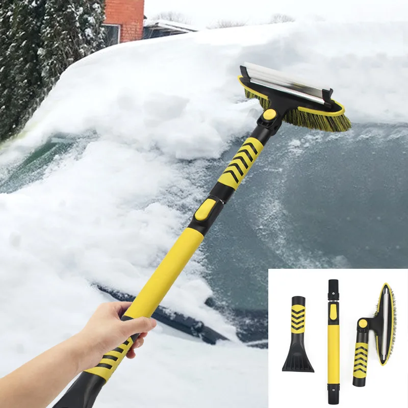  anngrowy 41 Ice Scraper Snow Brush for Car Snow Scraper and Brush  Snow Broom Windshield Scraper Car Snow Removal Equipment Snow Cleaner for  Car Squeegee Extendable Long Car Wash Brush for