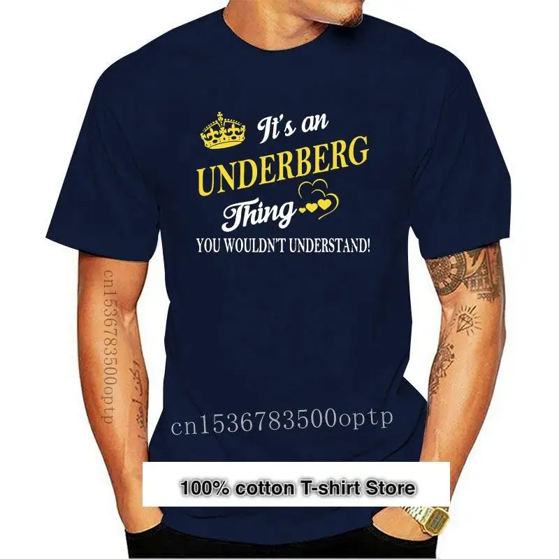 Camiseta Cómoda, Popolare, Con El Nombre De "Underberg Thing", Nueva