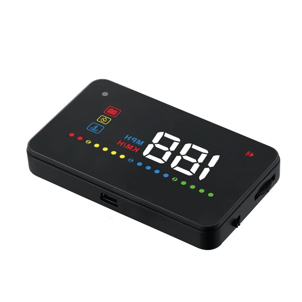 OBD II Car HUD Head Up Display Digital Speedometer Windshield Projector Speed Meter 3.5-inch High-definition Display Screen