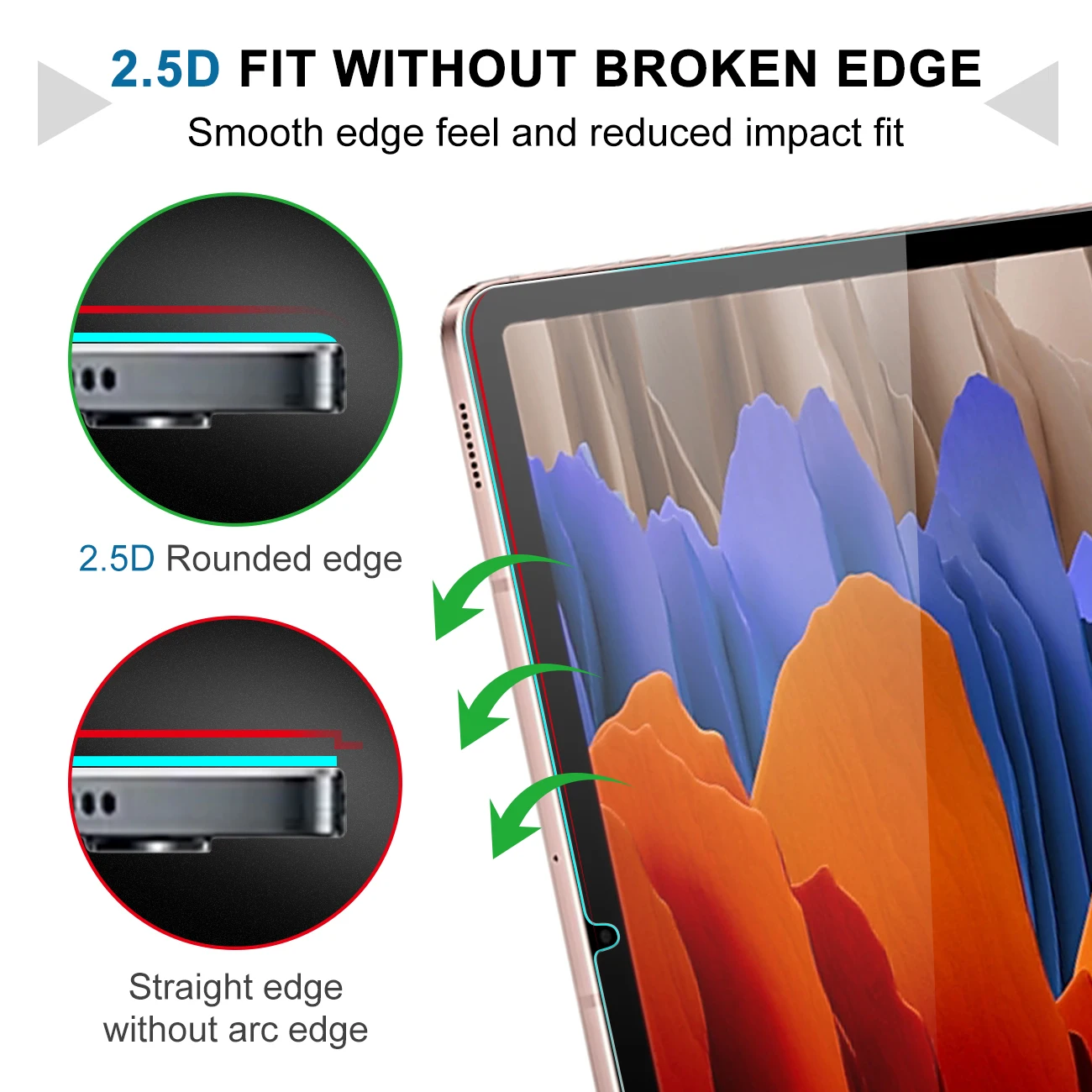 9H Tempered Glass Screen Protector For Samsung Galaxy Tab S7 Plus 12.4 2020 Glass S7+ SM-T970 T975 Anti Scratch Protective Film 2