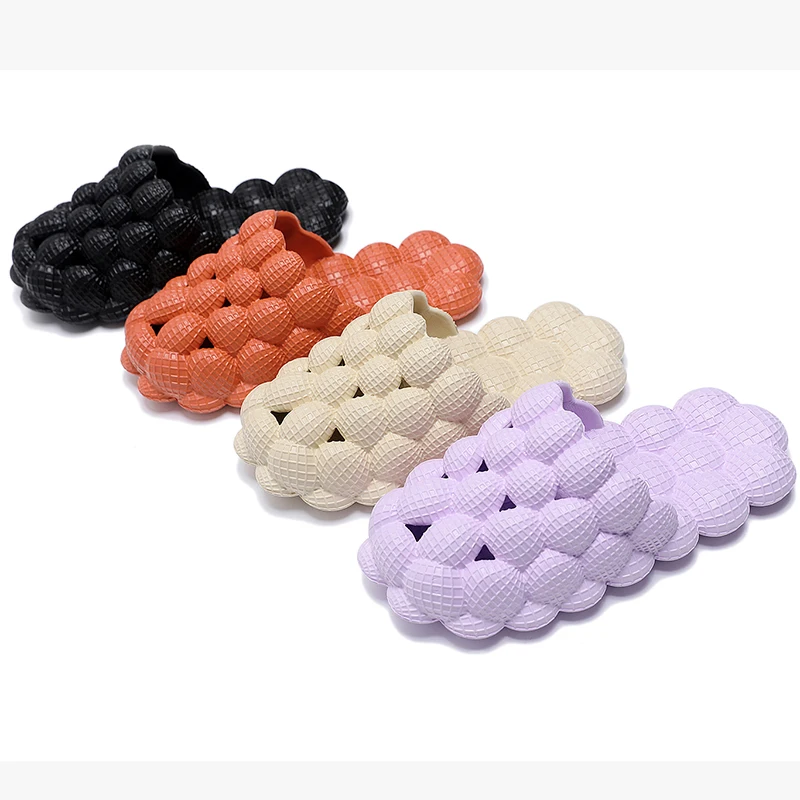 Women Man Soft Bubble Slippers Fashion 2023 New EVA Cool Home Beach Shoes Massage Sole Slippers Designer Indoor Peanut Slipper 6
