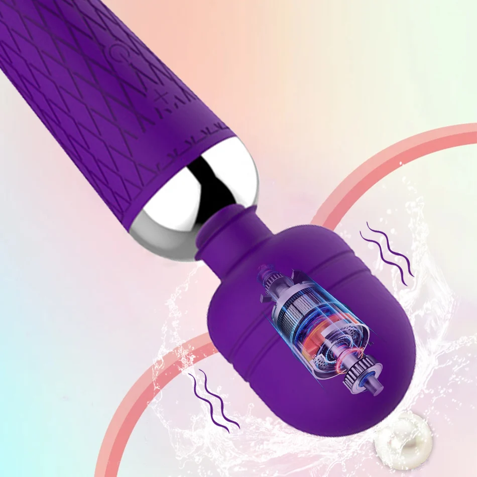 Lolitree Magic Wand Vibrator – 20 Modes, 10 Speeds, Flexible & AI Sync For Couples