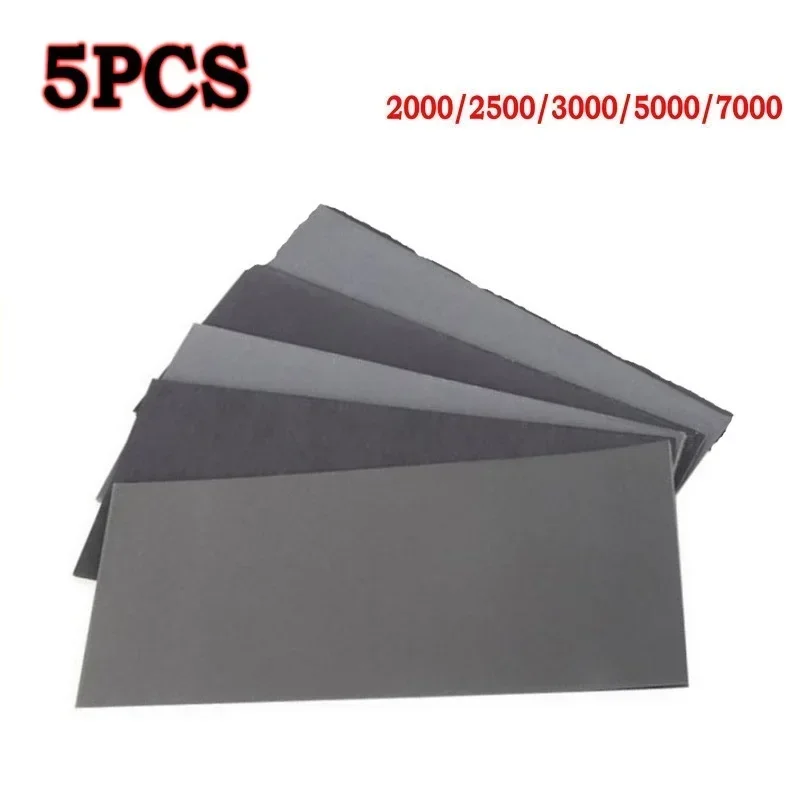 

5pcs 230*93mm Sandpaper Wet And Dry Sanding Paper 2000 2500 3000 5000 7000 Grit Sand Paper Abrasive Tools