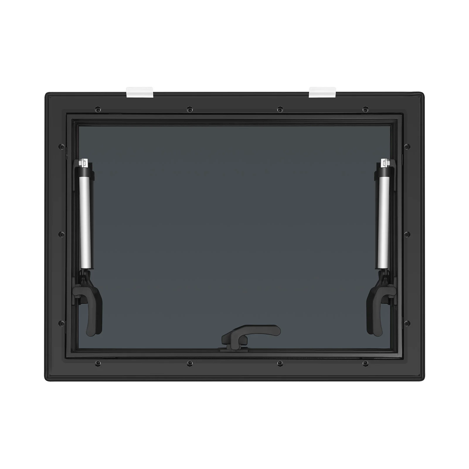 Extrapoliertes Lüftungsfenster für Wohnwagen, 600 x 450 mm, Oberlicht mit 65 ° Einstellbarer Winkel, integrierter Insektenschutz – Detail 14