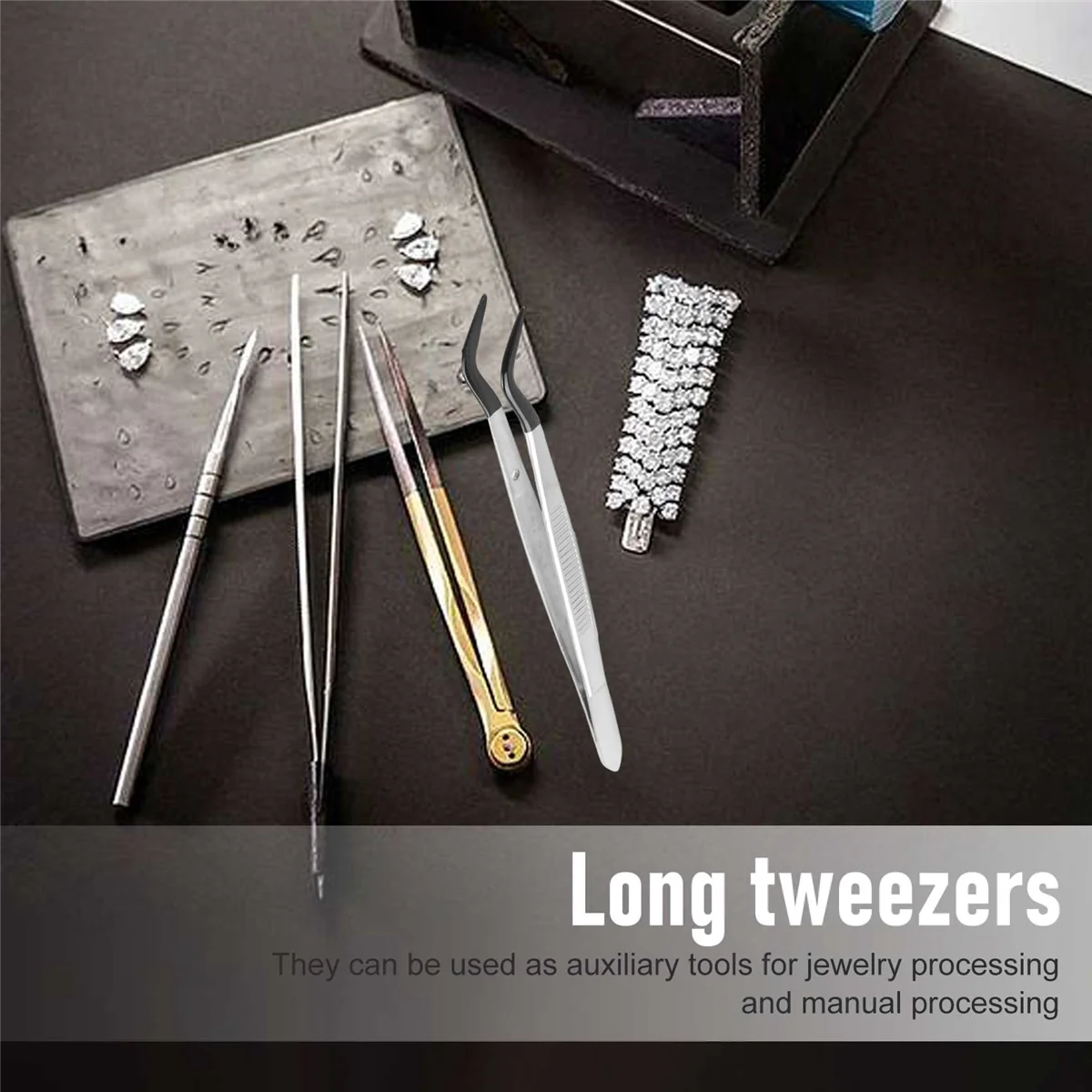 Rubber Tip Tweezers Set for Craft Laboratory Industrial Hobby Tweezers  Pliers