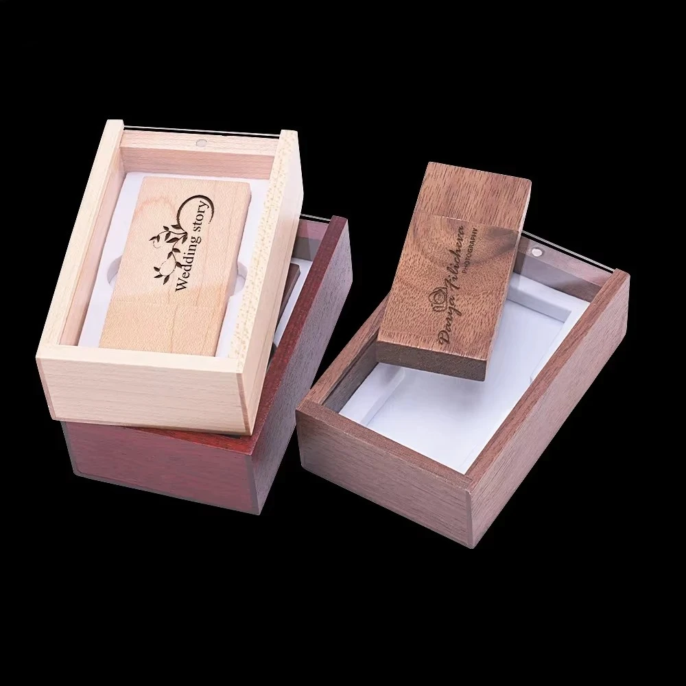 고속 USB 3.0 플래시 드라이브 사진 촬영 아크릴 커버, 무료 사용자 정의 로고 메모리 스틱, 진정한 용량 100%, 결혼 선물, 128GB