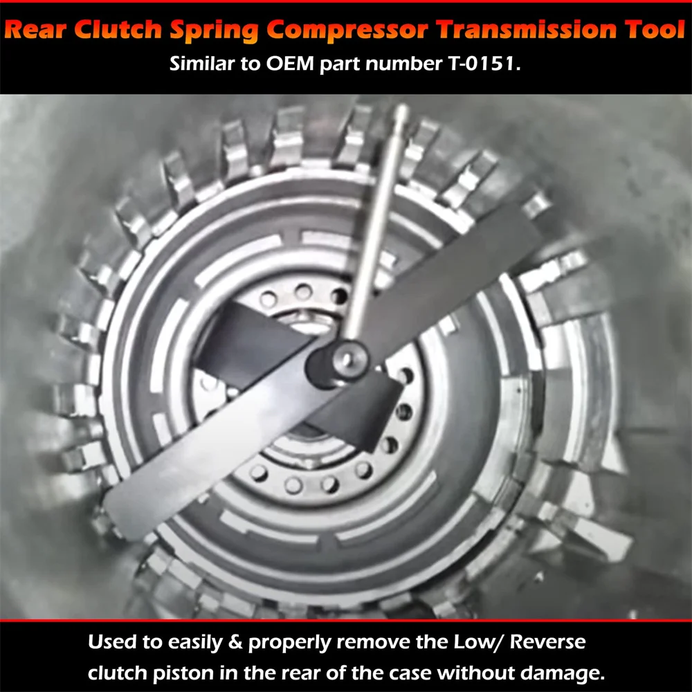 ANX T-0151 Rear Clutch Spring Compressor Transmission Tool for GM 250 250C 350 350C 700R4 4L60 4L60-E 4L65E 4L70 4L70E 4T80-E