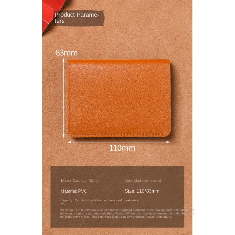 Classic PU Leather Wallet - Ultra Thin Mens Credit Card  Coin Purse