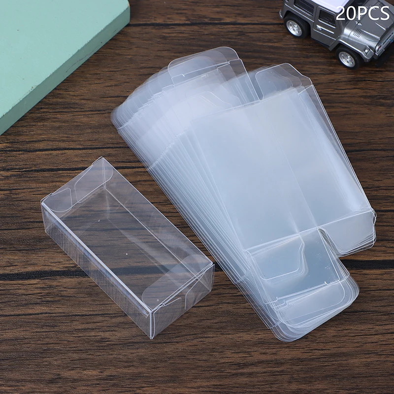 Model car display box 20PCS Model Car Toy Display Box For 1:64 Transparent PVC Storage Holder Clear Box Case Party Decor Clear Gift Display Case