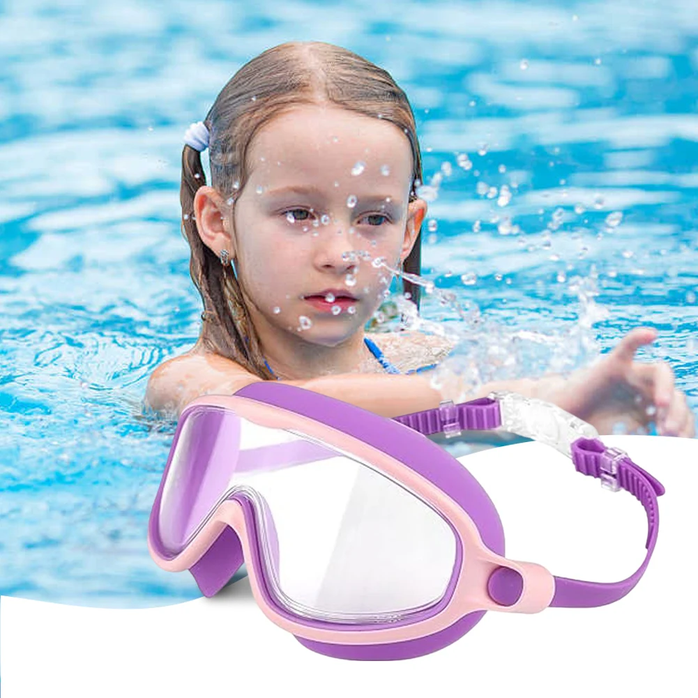 Kids Swimming Goggles Anti-Fog Swim Glasses No Leaking with Ear Plugs Nose Clip for Children From 4 To 15 Years Old Swim Goggles