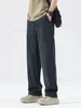 Ultra Thin Baggy Jeans Men's Summer New in Lyocell Soft Breathable Straight Trousers Elastic Waist Casual Blue Gray Wide Pants 6