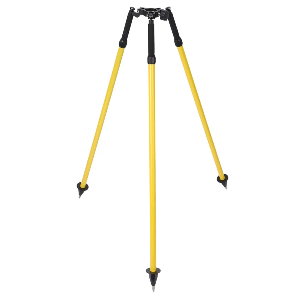 

Yellow Land Surveying Equipment Thumb-release Prism Pole Tripod DZ33A