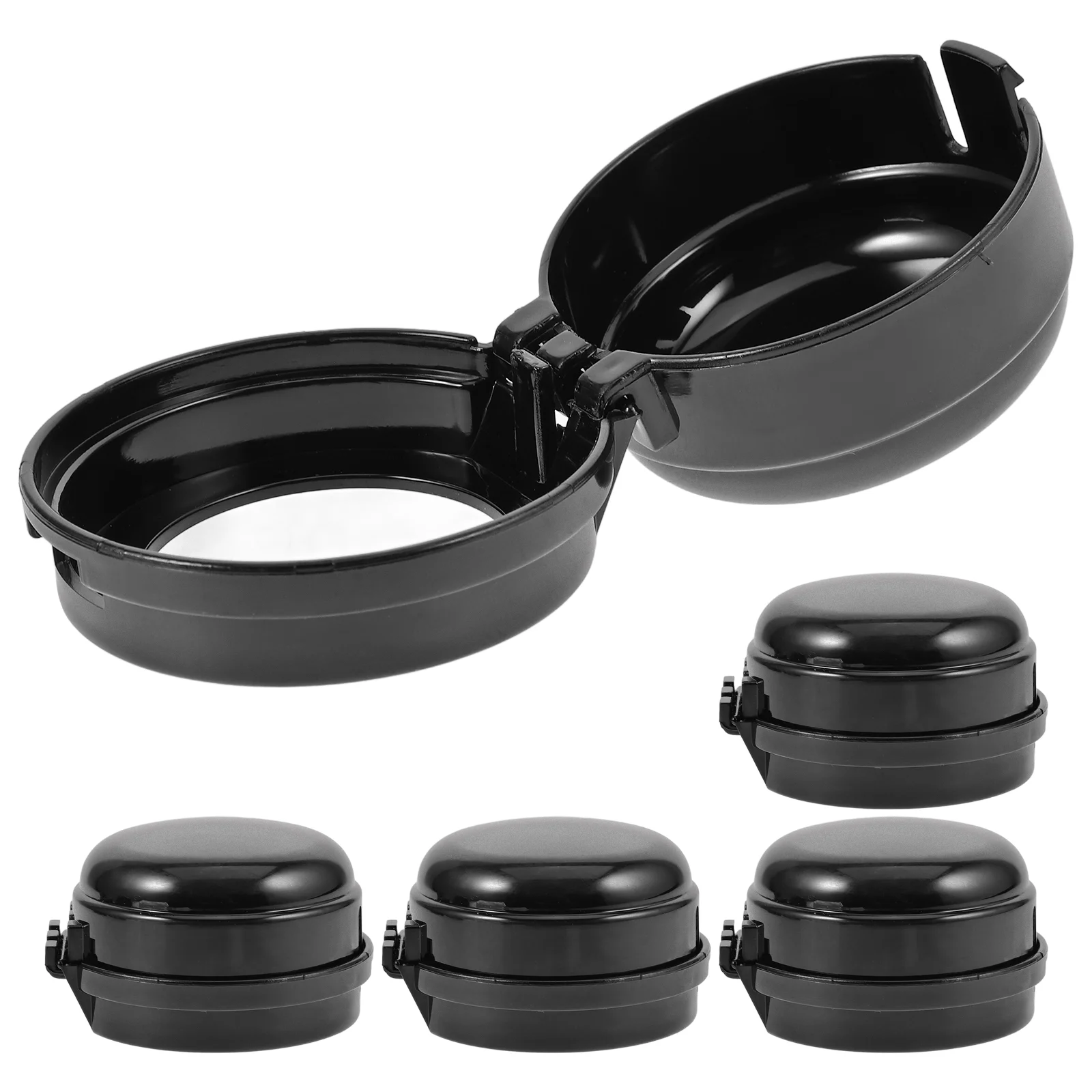 

5 Pcs Universal Switch Cover Baby Child Door Locks Black Handle Plastic Stove Safety Guard Gas Knob Covers
