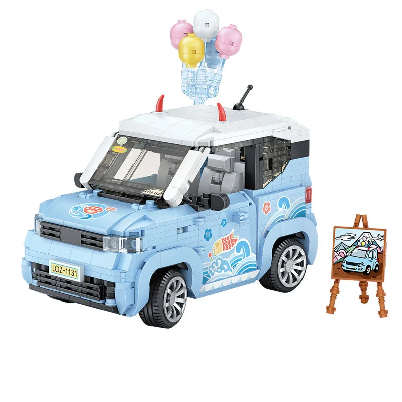 

Building block mini wedding car mini car puzzle assembly model creative mini car decoration children's gift