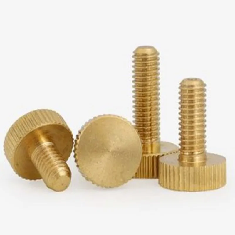 20PCS/LOT M3 M4 M5 M6 knurled Brass flat head Hand tighten Thumb Screws 50pcs m2 5 m3 m4 m5 m6 m8 plastic flat head phillips screws nylon countersunk head screws bolts