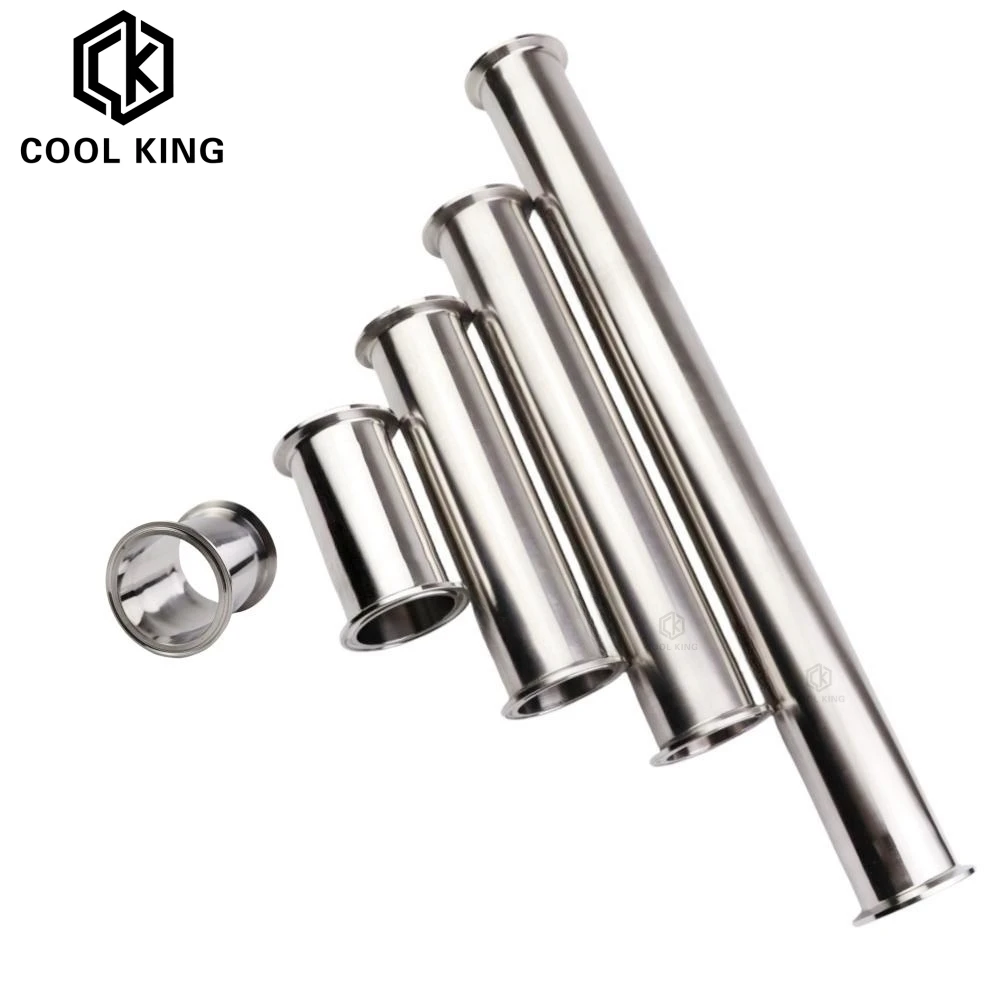 Pipe fitting water pipe fitting hose pipe fitting 3/4&rdquo; 1&rdquo; 1-1/2&rdquo; 2&rdquo; 3&rdquo; （19-76mm）Sanitary Tri Clamp Type Spool Tube Ferrule Clamp SS304 100mm 500mm Length Tube