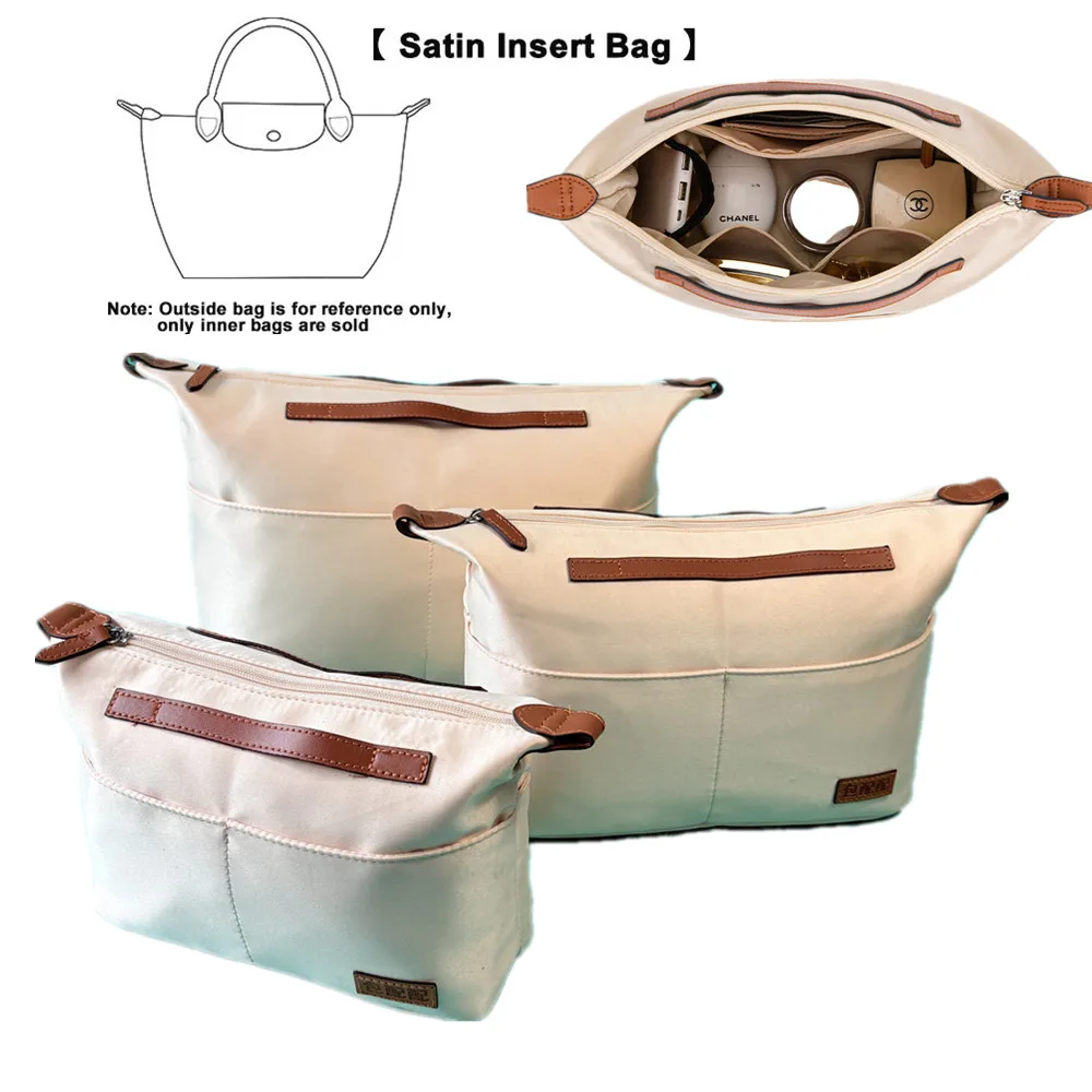 Portable Makeup Bags EverToner Nylon Insert Organizer Bag for Longchamp LE PLIAGE Bag Luxury Handbags Travel Inner Purse
