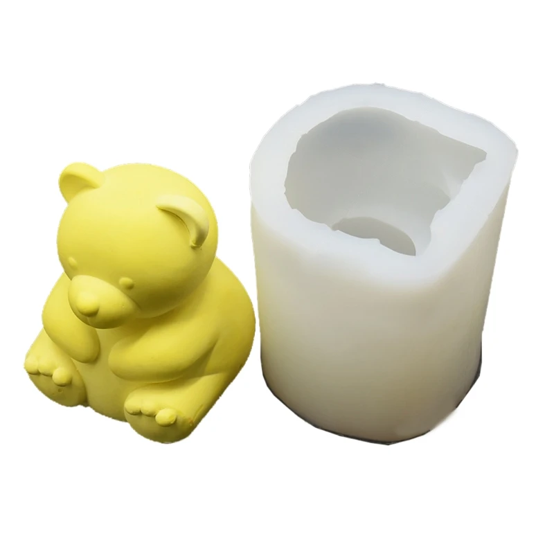 3D Bear Mold Silicone Epoxy Molds Plaster Resin Casting Mould DIY Cake Chocolate Decorating Drop shipping